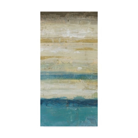 June Erica Vess 'Ocean Strata I' Canvas Art,10x19